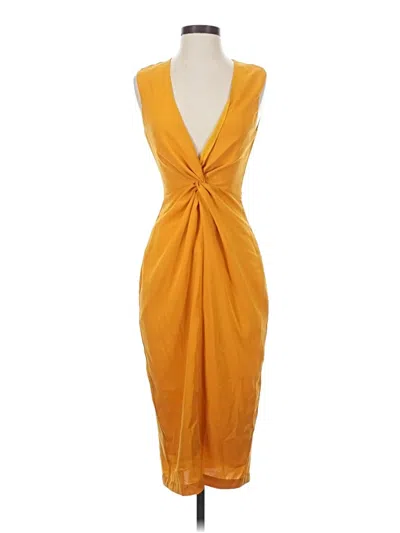 Pre-owned Andrea Iyamah Cocktail Dress In Orange