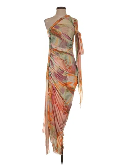 Pre-owned Andrea Iyamah Cocktail Dress In Orange