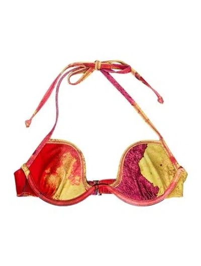 Pre-owned Andrea Iyamah Colorblock Pattern Top W/ Tags In Multi