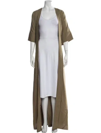 Pre-owned Andrea Iyamah Crew Neck Long Dress W/ Tags In Green