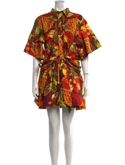 Pre-owned Andrea Iyamah Floral Print Jumpsuit In Multicolor