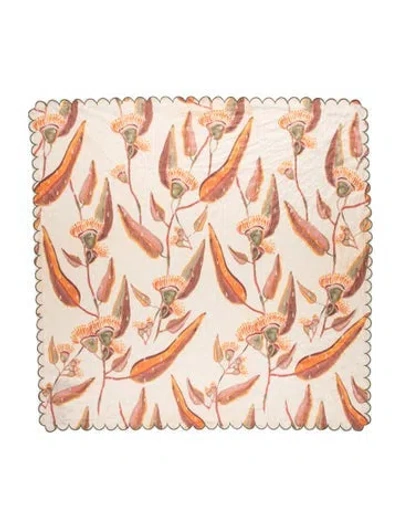 Pre-owned Andrea Iyamah Floral Print Scarf In Neutrals