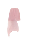 Andrea Iyamah Asymmetric Pleated Mini Skirt In Pink