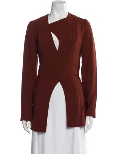 Pre-owned Andrea Iyamah Jacket In Brown