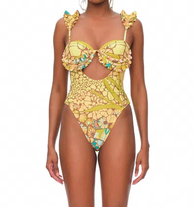 Andrea Iyamah Kuji 1-piece Swimsuit In Mosaic In Multi