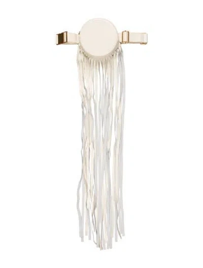 Pre-owned Andrea Iyamah Leather Belt Bag W/ Tags In White