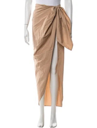 Pre-owned Andrea Iyamah Long Skirt In Neutral