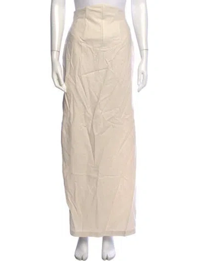 Pre-owned Andrea Iyamah Long Skirt In Neutrals