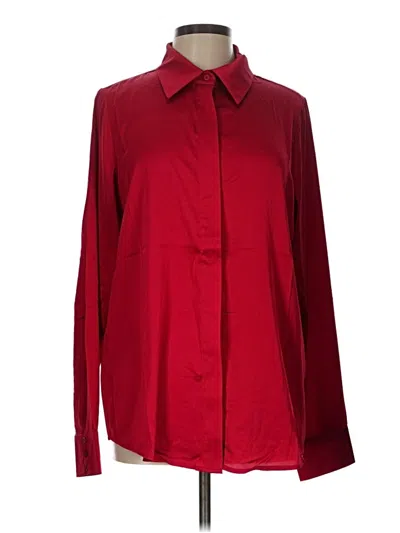 Andrea Iyamah Long Sleeve Blouse In Red