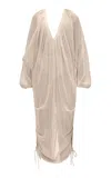 Andrea Iyamah Women's Meta Crocheted Cotton Cocoon Maxi Cover-up In White