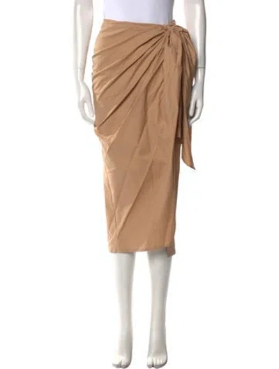 Pre-owned Andrea Iyamah Midi Length Skirt In Neutral