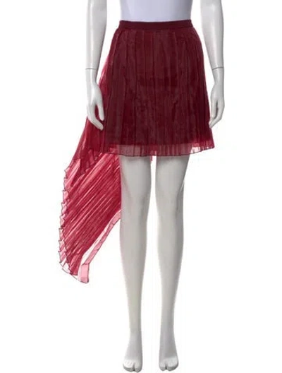 Pre-owned Andrea Iyamah Mini Skirt W/ Tags In Red