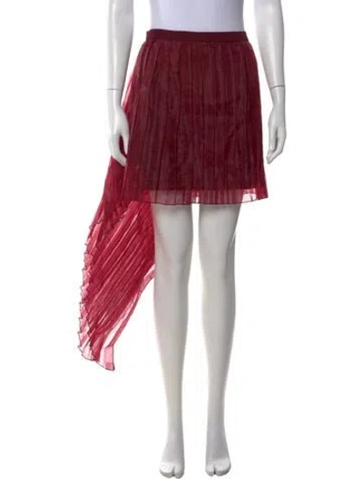 Pre-owned Andrea Iyamah Mini Skirt W/ Tags In Red