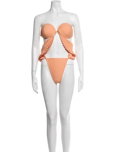 Pre-owned Andrea Iyamah One-piece W/ Tags In Orange