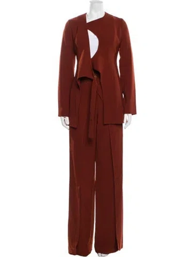 Pre-owned Andrea Iyamah Pant Set W/ Tags In Brown