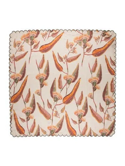 Pre-owned Andrea Iyamah Printed Scarf W/ Tags In Neutrals
