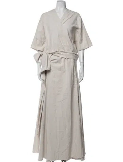 Pre-owned Andrea Iyamah Robe In Neutrals