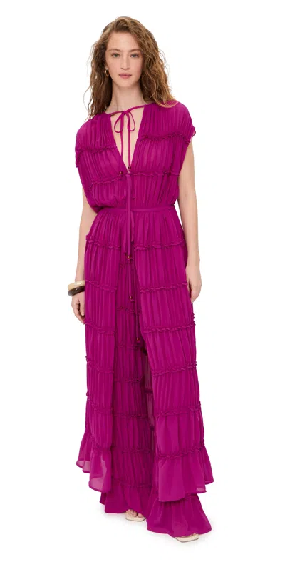 Andrea Iyamah Sina Tunic Magenta In Purple