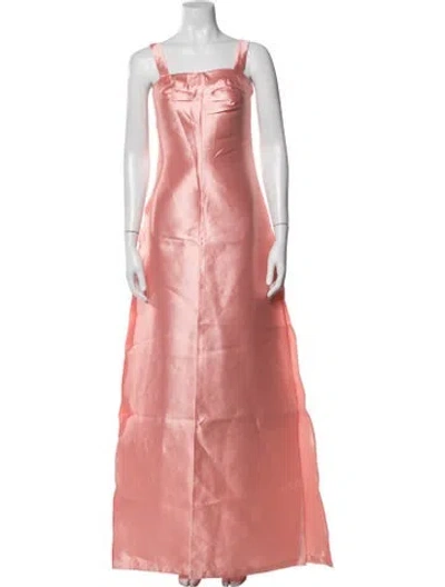 Pre-owned Andrea Iyamah Square Neckline Sleeveless Top W/ Tags In Pink