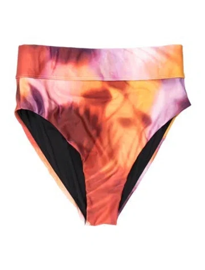 Pre-owned Andrea Iyamah Tie-dye Print Bottoms W/ Tags In Orange