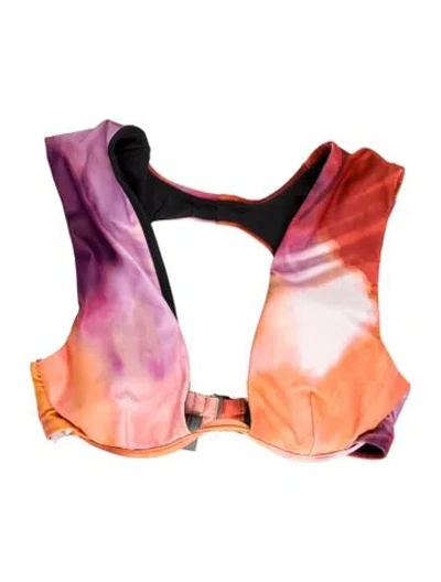 Pre-owned Andrea Iyamah Tie-dye Print Top W/ Tags In Multi