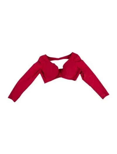 Pre-owned Andrea Iyamah Top In Red