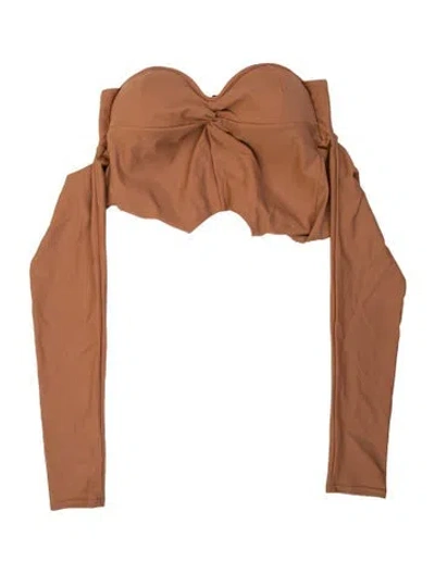 Pre-owned Andrea Iyamah Top W/ Tags In Brown