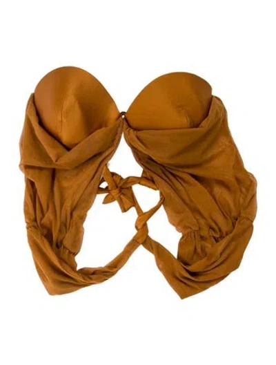 Pre-owned Andrea Iyamah Top W/ Tags In Brown