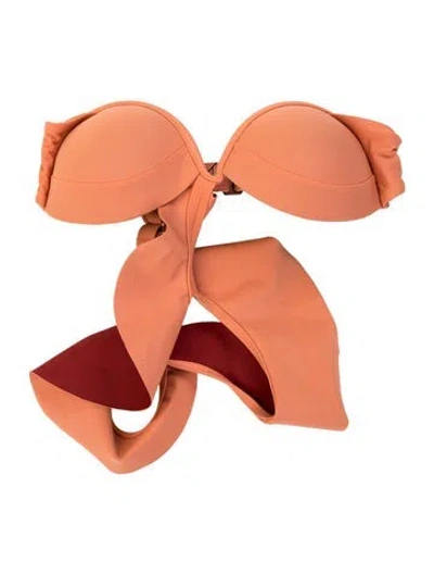 Pre-owned Andrea Iyamah Top W/ Tags In Orange