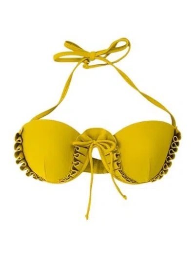 Pre-owned Andrea Iyamah Top W/ Tags In Yellow