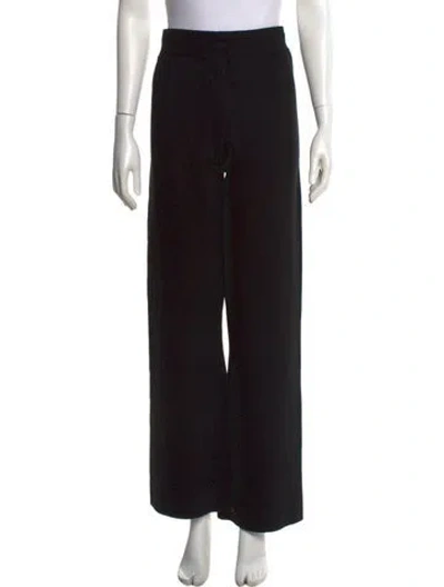 Pre-owned Andrea Iyamah Wide Leg Pants In Black