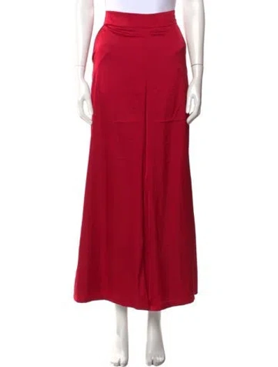 Pre-owned Andrea Iyamah Wide Leg Pants In Pink