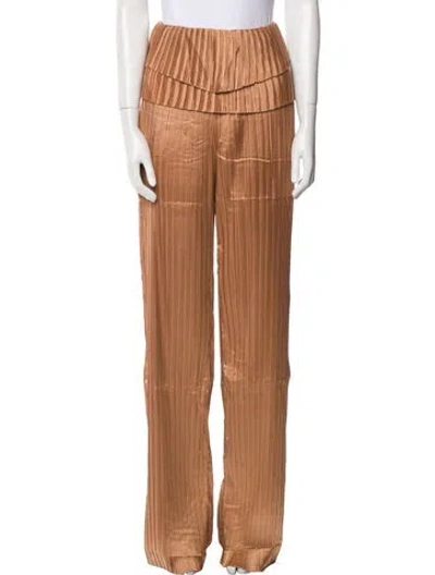 Pre-owned Andrea Iyamah Wide Leg Pants W/ Tags In Brown