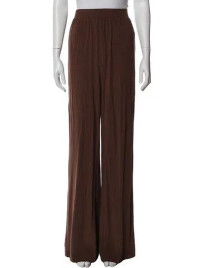 Pre-owned Andrea Iyamah Wide Leg Pants W/ Tags In Brown