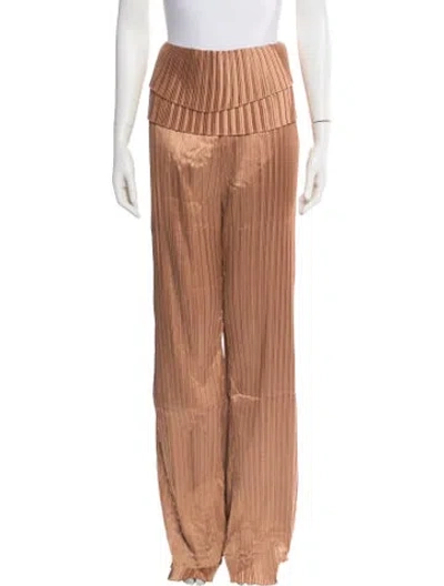 Pre-owned Andrea Iyamah Wide Leg Pants W/ Tags In Brown