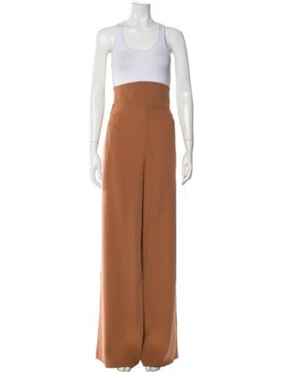Pre-owned Andrea Iyamah Wide Leg Pants W/ Tags In Brown
