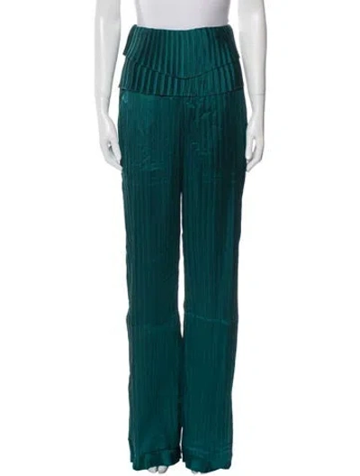 Pre-owned Andrea Iyamah Wide Leg Pants W/ Tags In Green