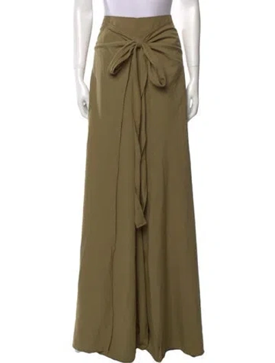 Pre-owned Andrea Iyamah Wide Leg Pants W/ Tags In Green
