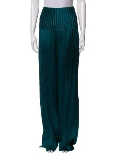 Pre-owned Andrea Iyamah Wide Leg Pants W/ Tags In Green