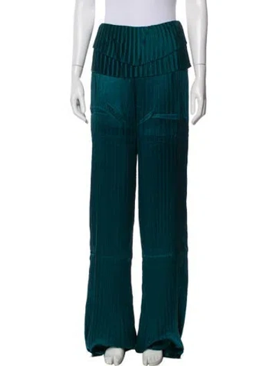 Pre-owned Andrea Iyamah Wide Leg Pants W/ Tags In Green