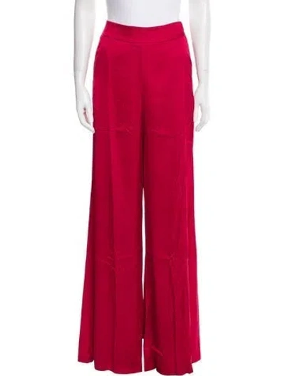 Pre-owned Andrea Iyamah Wide Leg Pants W/ Tags In Red