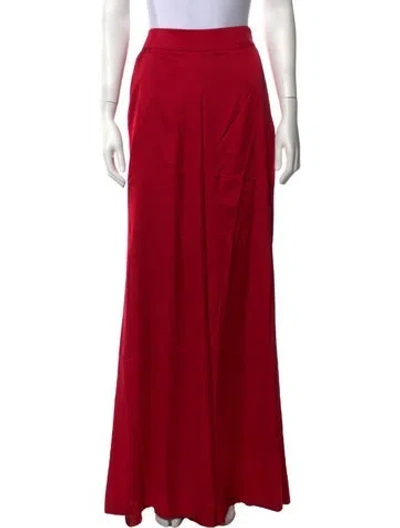 Pre-owned Andrea Iyamah Wide Leg Pants W/ Tags In Red