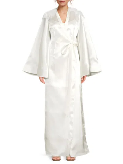 Andrea Iyamah Women's 2-piece Robe & Dress Set In White