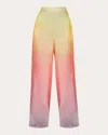 Andrea Iyamah Women's Bata Ombré Chiffon Wide-leg Pants In Adwa Light