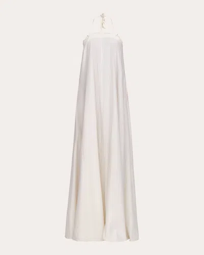 Andrea Iyamah Women's Essi Cotton-blend Maxi Dress In Limestone