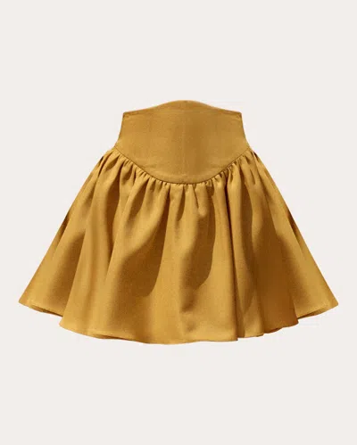 Andrea Iyamah Women's Inda Corset Mini Skirt In Green