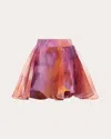 Andrea Iyamah Flared Organza Shorts