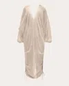 Andrea Iyamah Women's Meta Crocheted Cotton Cocoon Maxi Cover-up In White