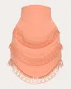 Andrea Iyamah Women's Rizo Lace-trimmed Corset Mini Skirt In Orange