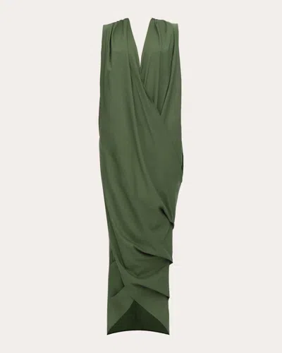 Andrea Iyamah Sayo Kaftan Dress In Green